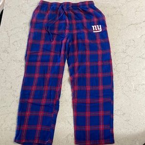 NFL Apparel | Unisex/Mens NY Giants flannel pajama pants size XL